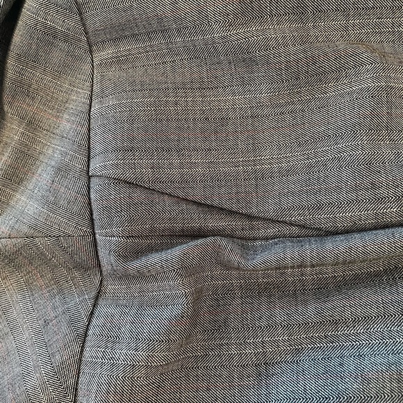 Straight leg trousers with side pockets and draped belt - Picture 6 of 6